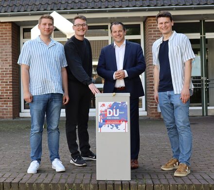 JuPP bietet eine U16-Europawahl an. Bürgermeister Keppeler hat die Schirmherrschaft übernommen.