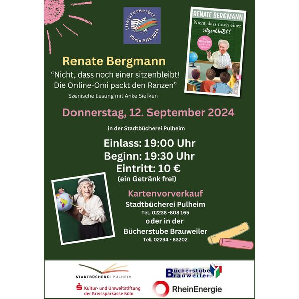 Plakat LiteraturHerbst Rhein-Erft
