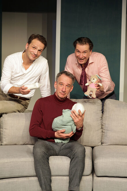 Szenenfoto aus "Drei Männer und ein Baby"